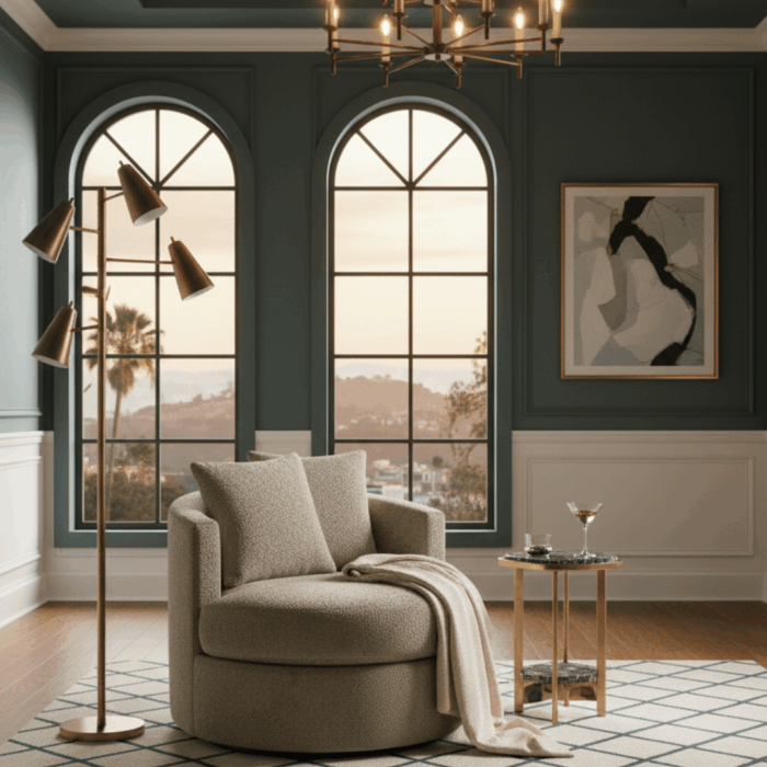Bennett Chair 2 arm with swivel